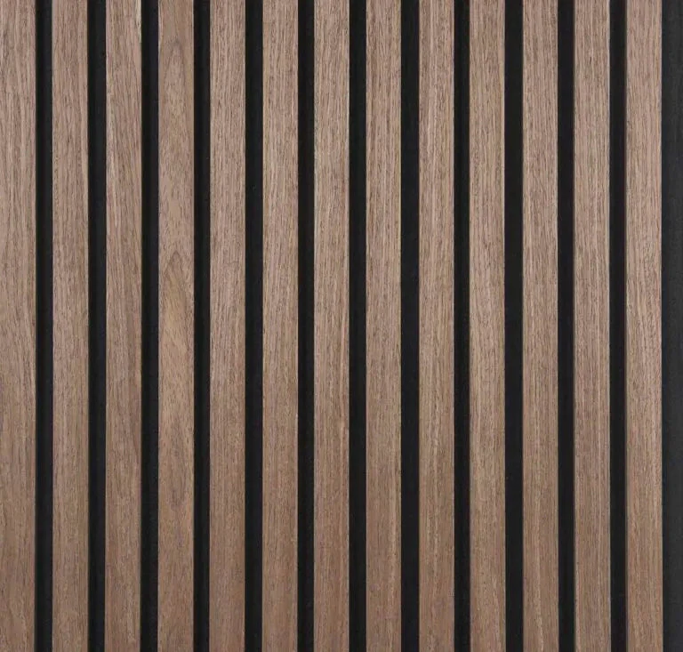 Walnut acoustic slat wall panel